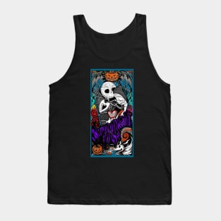 Simply Meant To Be Jack and Sally, the nightmare before Christmas, jack skellington, halloween, pumpkin king Tank Top